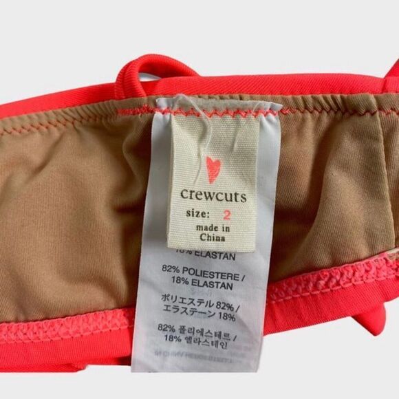 Crewcuts Ruffle Bikini Top size 2 - Picture 6 of 6